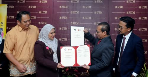 Memorandum Persefahaman (MoU) Haos Ek? bersama Universiti Teknologi Malaysia (UTM).