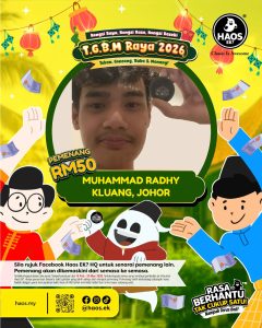 Senarai pemenang T.G.B.M Raya 2026 semakin ramai