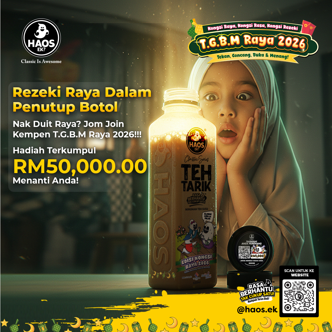 Rezeki Raya Dalam Penutup Botol Haos Ek