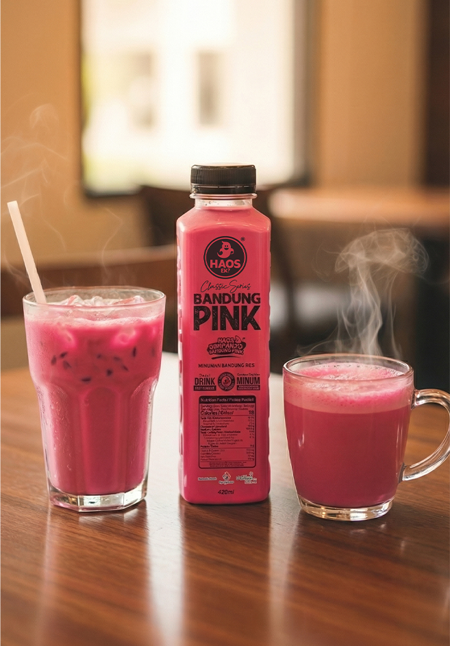 Classic Series Bandung Pink untuk sajian sejuk atau ais