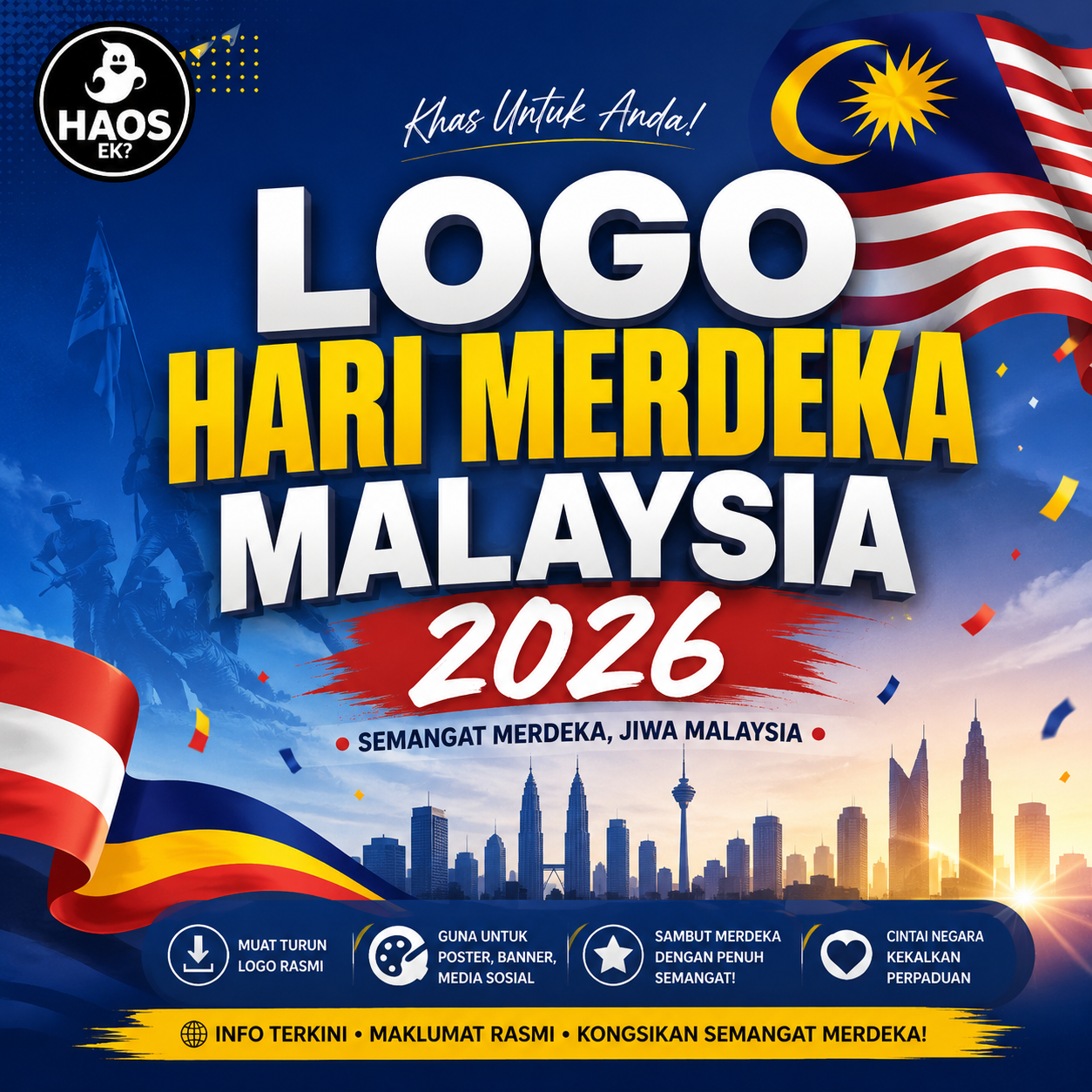 Logo Hari Merdeka Malaysia 2026: Muat Turun, Tema & Maksud Logo Rasmi
