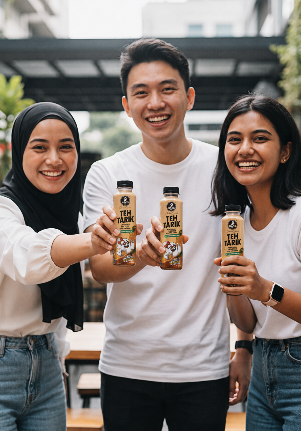 Rangkaian produk Haos Berhad termasuk Classic Series Teh Tarik